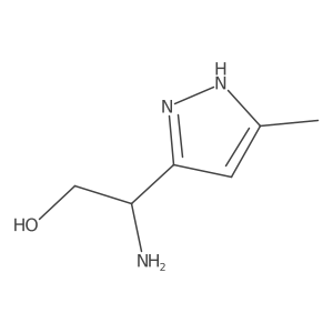 2-amino-2-(5-methyl-1H-pyrazol-3-yl)ethan-1-ol Structure