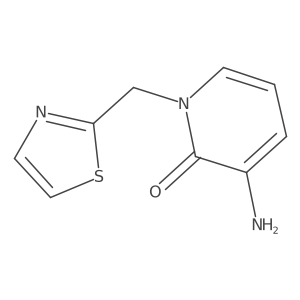 3-Amino-1-(1,3-thiazol-2-ylmethyl)-1,2-dihydropyridin-2-one Structure