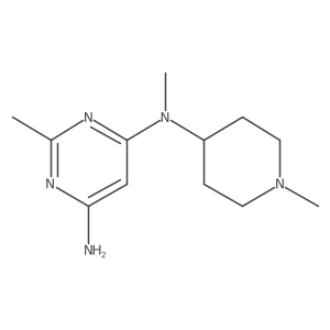 N4,2-dimethyl-N4-(1-methylpiperidin-4-yl)pyrimidine-4,6-diamine Structure