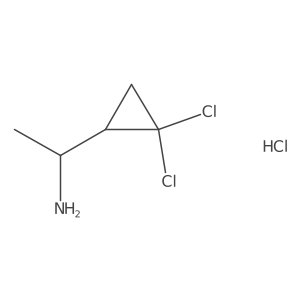 (R)-1-((R)-2,2-Dichlorocyclopropyl)ethan-1-amine hydrochloride Structure