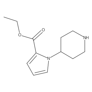 ethyl 1-(piperidin-4-yl)-1H-pyrrole-2-carboxylate Structure