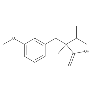 2-(3-Methoxybenzyl)-2,3-dimethylbutanoic acid Structure