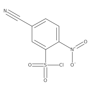 5-Cyano-2-nitro-benzenesulfonyl chloride Structure