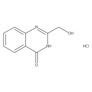 2-(Hydroxymethyl)-4(3H)-quinazolinone hydrochloride结构式