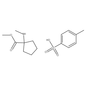 Methyl 1-(methylamino)cyclopentanecarboxylate 4-toluenesulfonate Structure