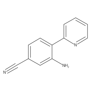 3-Amino-4-(2-pyridinyl)benzonitrile Structure