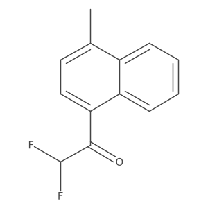 2,2-Difluoro-1-(4-methylnaphthalen-1-yl)ethan-1-one Structure