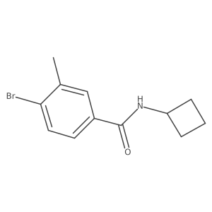 4-Bromo-N-cyclobutyl-3-methylbenzamide Structure