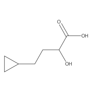 4-Cyclopropyl-2-hydroxybutanoic acid Structure