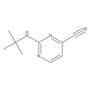 2-(Tert-butylamino)pyrimidine-4-carbonitrile Structure