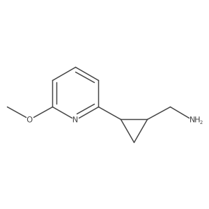 [2-(6-Methoxypyridin-2-yl)cyclopropyl]methanamine结构式