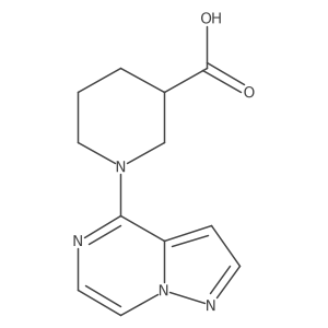 1-(Pyrazolo[1,5-a]pyrazin-4-yl)piperidine-3-carboxylic acid结构式