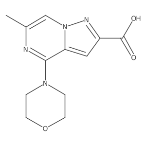 6-Methyl-4-morpholinopyrazolo[1,5-a]pyrazine-2-carboxylic acid Structure