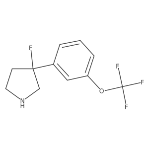 3-Fluoro-3-[3-(trifluoromethoxy)phenyl]pyrrolidine Structure