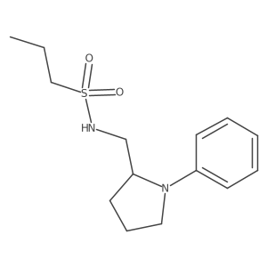 N-[(1-phenylpyrrolidin-2-yl)methyl]propane-1-sulfonamide结构式