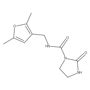 N-[(2,5-Dimethylfuran-3-YL)methyl]-2-oxoimidazolidine-1-carboxamide结构式