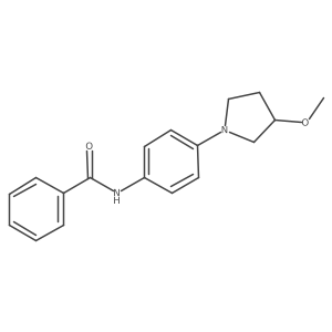 N-(4-(3-methoxypyrrolidin-1-yl)phenyl)benzamide结构式