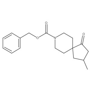 (S)-Benzyl 3-methyl-1-oxo-8-azaspiro[4.5]decane-8-carboxylate结构式