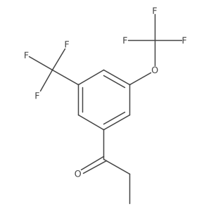 1-(3-(Trifluoromethoxy)-5-(trifluoromethyl)phenyl)propan-1-one结构式