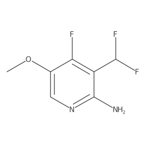 3-(Difluoromethyl)-4-fluoro-5-methoxypyridin-2-amine Structure