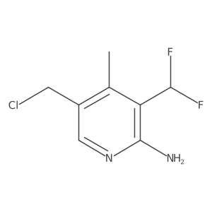 5-(Chloromethyl)-3-(difluoromethyl)-4-methylpyridin-2-amine Structure