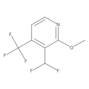 3-(Difluoromethyl)-2-methoxy-4-(trifluoromethyl)pyridine Structure