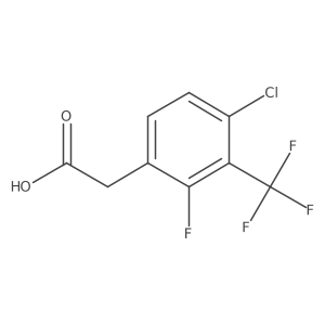2-(4-Chloro-2-fluoro-3-(trifluoromethyl)phenyl)acetic acid Structure