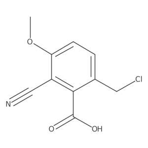Benzoic acid, 6-(chloromethyl)-2-cyano-3-methoxy- Structure