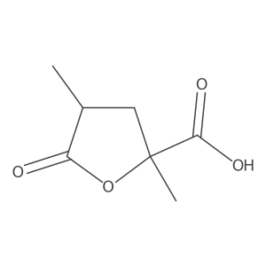 2,4-Dimethyl-5-oxooxolane-2-carboxylic acid结构式
