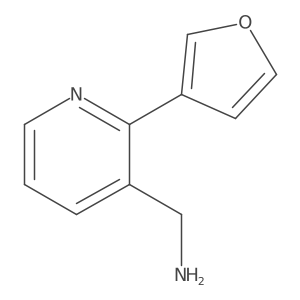 (2-(Furan-3-yl)pyridin-3-yl)methanamine结构式