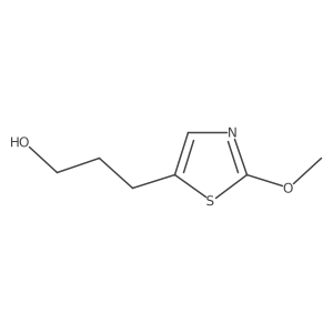 3-(2-Methoxy-1,3-thiazol-5-yl)propan-1-ol结构式