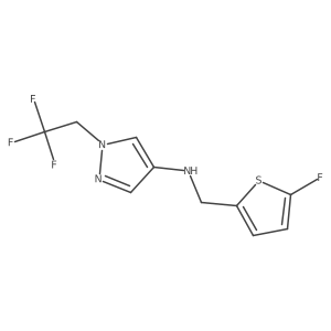N-[(5-fluorothiophen-2-yl)methyl]-1-(2,2,2-trifluoroethyl)-1H-pyrazol-4-amine Structure