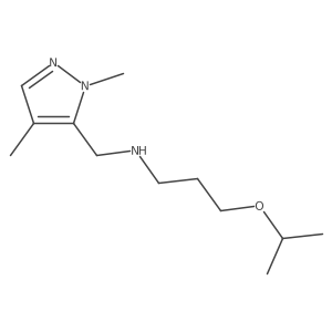 [(1,4-dimethyl-1H-pyrazol-5-yl)methyl][3-(propan-2-yloxy)propyl]amine Structure