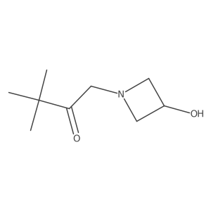 1-(3-Hydroxyazetidin-1-yl)-3,3-dimethylbutan-2-one Structure