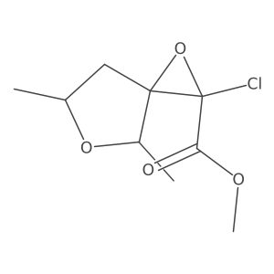 Methyl 2-chloro-4,6-dimethyl-1,5-dioxaspiro[2.4]heptane-2-carboxylate Structure