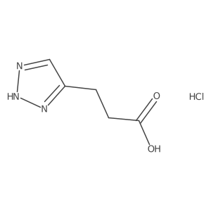 3-(1H-1,2,3-triazol-4-yl)propanoic acid hydrochloride结构式