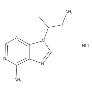 9-(1-aminopropan-2-yl)-9H-purin-6-amine hydrochloride结构式