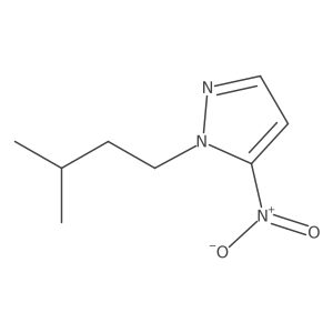 1-(3-methylbutyl)-5-nitro-1H-pyrazole结构式