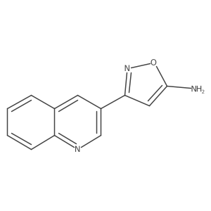 3-(Quinolin-3-yl)-1,2-oxazol-5-amine结构式