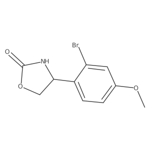 4-(2-Bromo-4-methoxyphenyl)-1,3-oxazolidin-2-one Structure