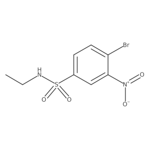4-bromo-N-ethyl-3-nitrobenzene-1-sulfonamide Structure