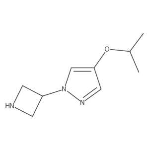 1-(Azetidin-3-yl)-4-(propan-2-yloxy)-1H-pyrazole Structure