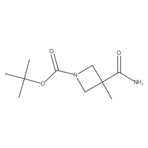 Tert-butyl 3-carbamoyl-3-methylazetidine-1-carboxylate Structure