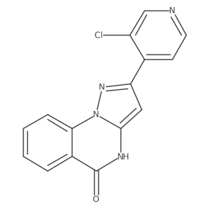 2-(3-Chloro-4-pyridinyl)pyrazolo[1,5-a]quinazolin-5(4H)-one结构式