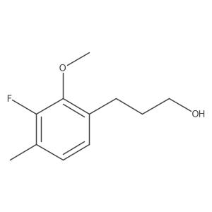 Benzenepropanol, 3-fluoro-2-methoxy-4-methyl-结构式