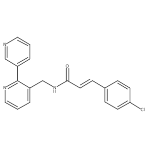 (E)-N-([2,3'-bipyridin]-3-ylmethyl)-3-(4-chlorophenyl)acrylamide结构式