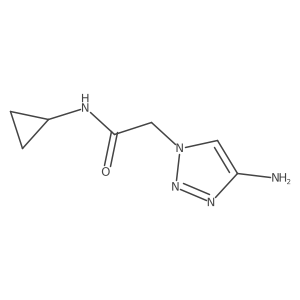2-(4-amino-1H-1,2,3-triazol-1-yl)-N-cyclopropylacetamide Structure