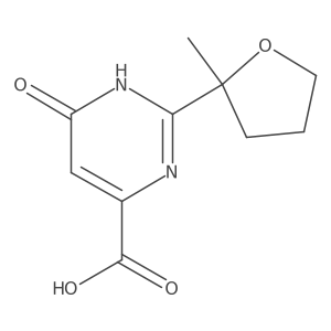 2-(2-Methyloxolan-2-yl)-6-oxo-3,6-dihydropyrimidine-4-carboxylic acid Structure
