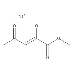 Sodium 1-methoxy-1,4-dioxopent-2-en-2-olate结构式