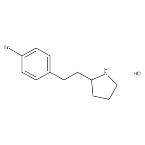 2-(4-Bromophenethyl)pyrrolidine hcl Structure